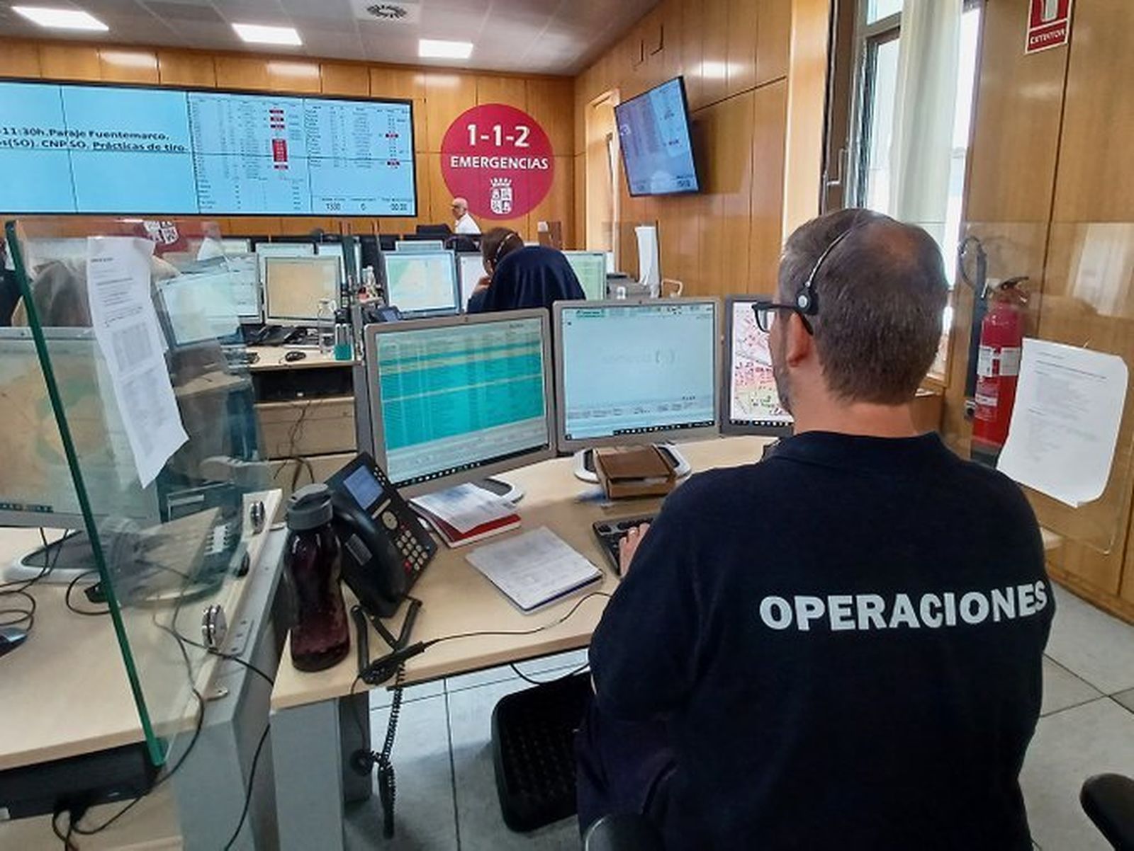 Sala de operaciones del 112 de Castilla y León