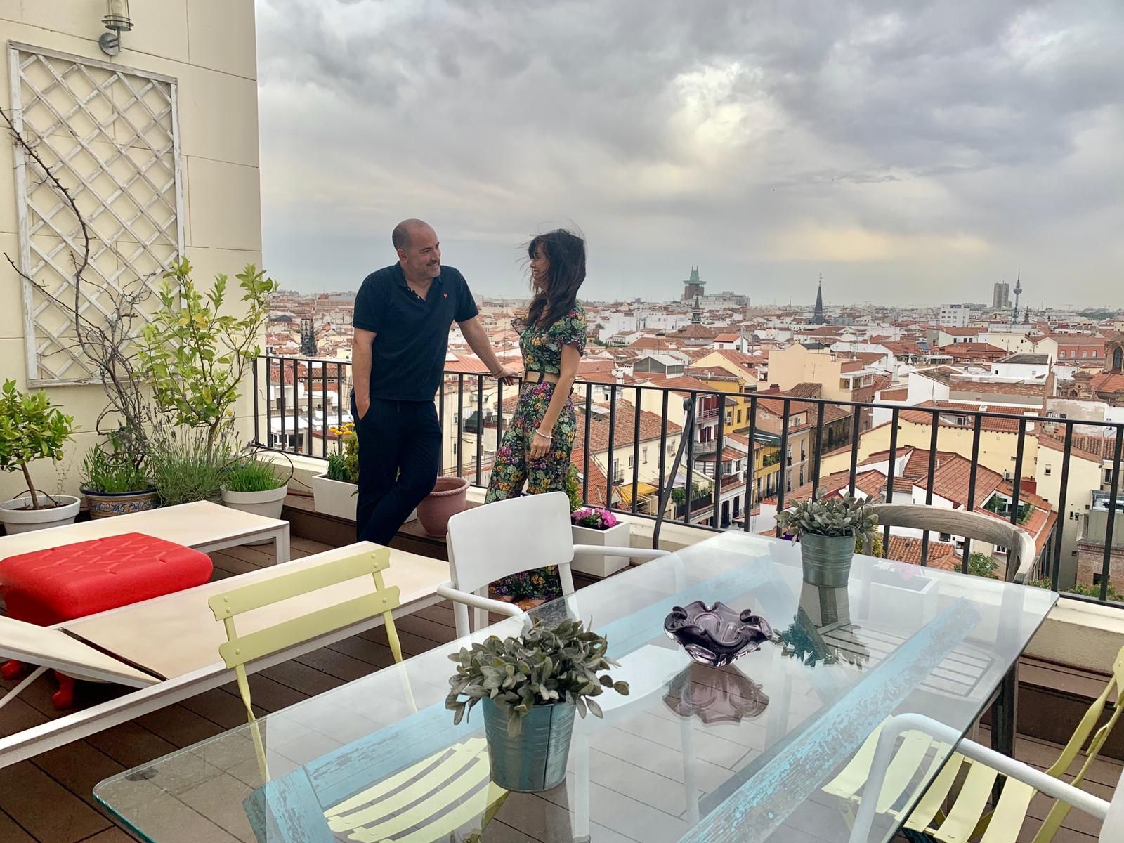 Y qué decir de la terraza, con esas vistas al centro de Madrid... Un lugar que, por cierto, sale en algunas películas y series.