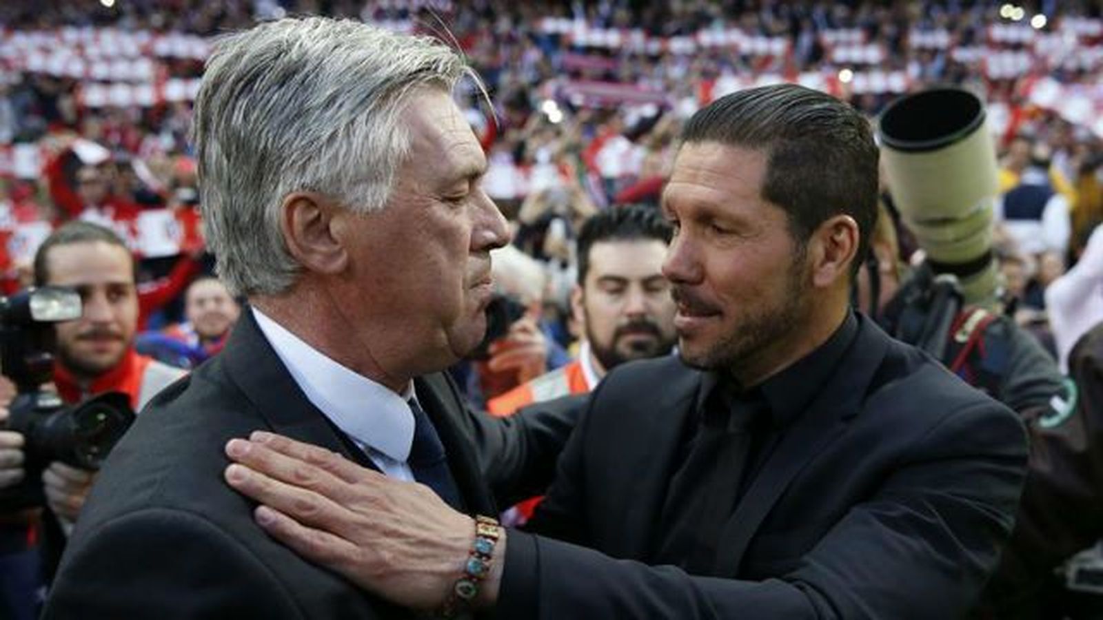 Simeone, Flick y Del Bosque manifiestan su admiración y respeto por Ancelotti