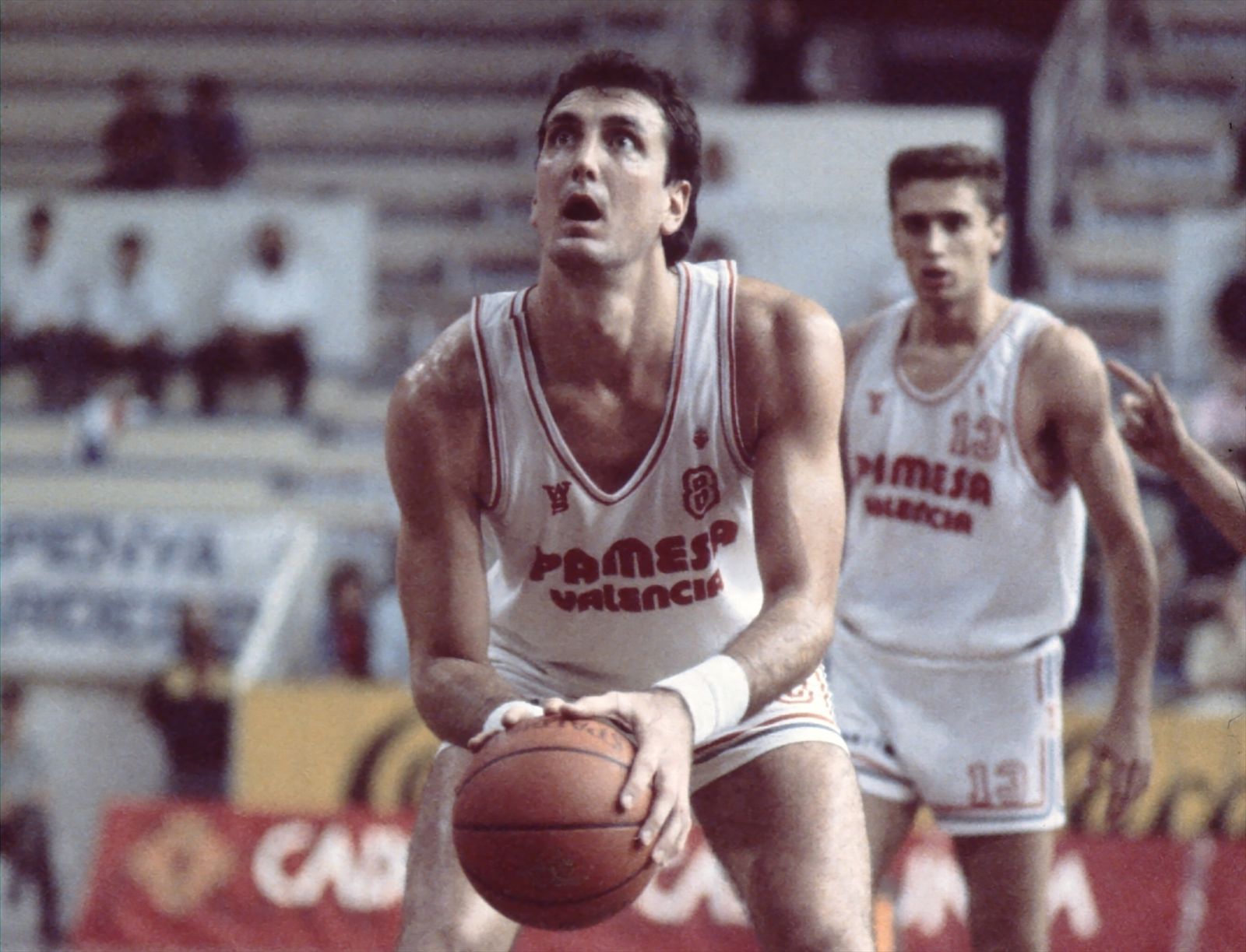 El ex jugador de baloncesto estadouniense Brad Branson, durante su etapa en el Pamesa Valencia