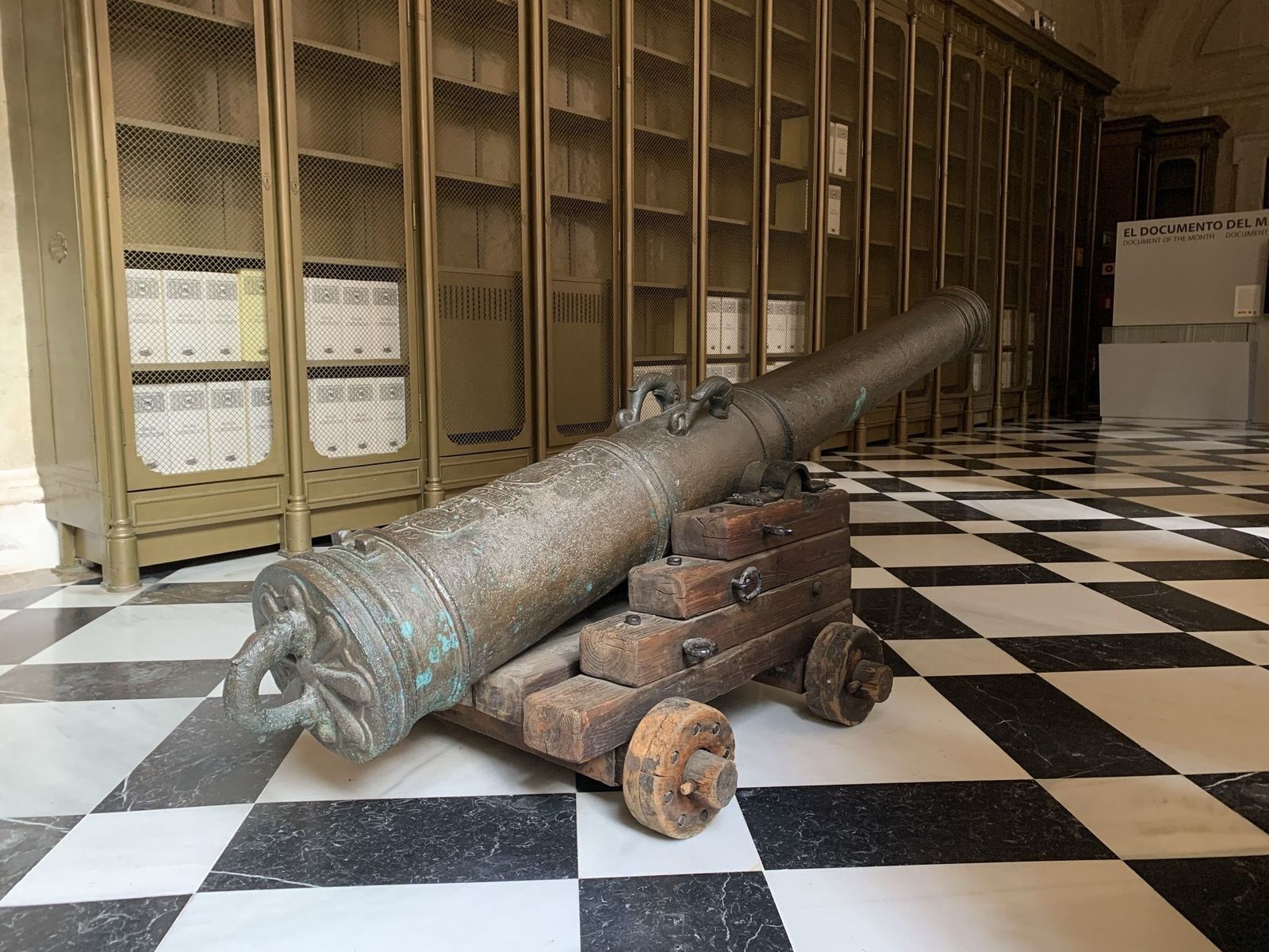 Restauran de cara al público uno de los cañones del galeón Nuestra Señora de Atocha