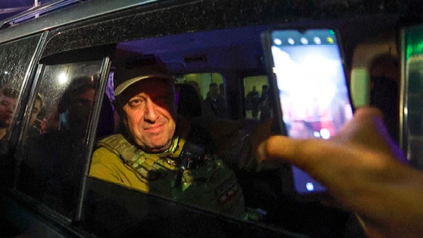 El líder del grupo Wagner, Yevgueni Prigozhin, antes de partir a su exilio en Bielorrusia