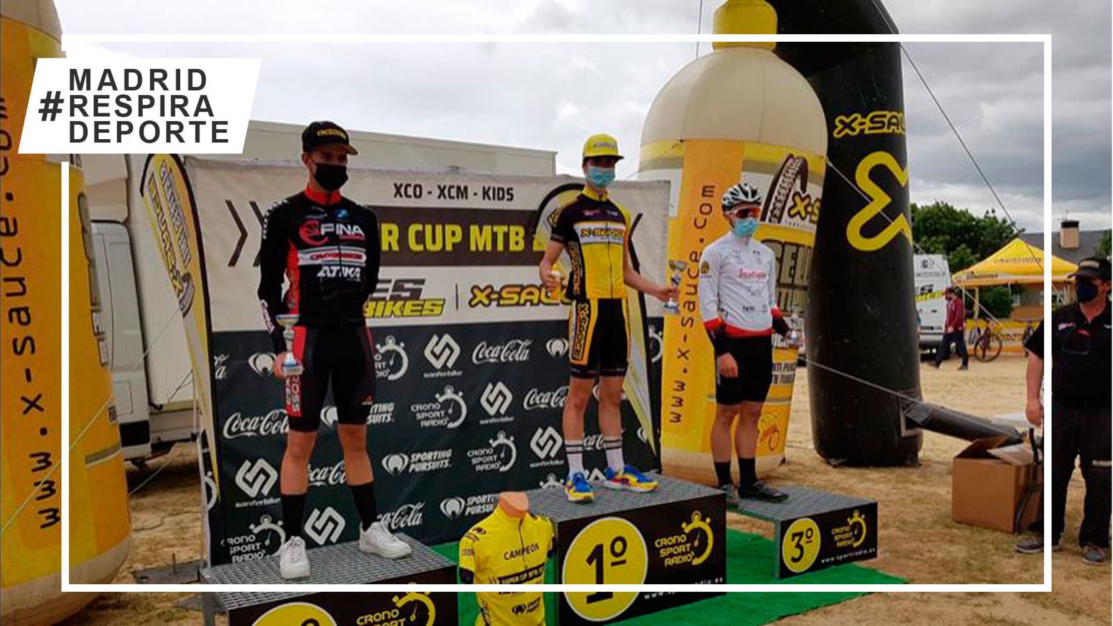 Podio masculino de la Super Cup XCO en Alpedrete
