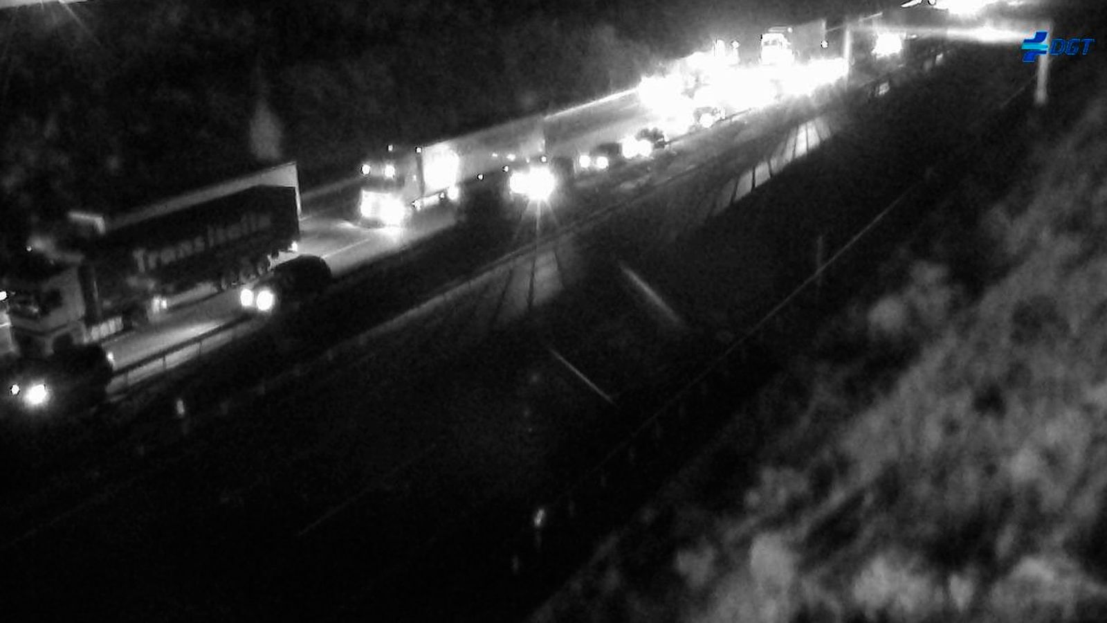 Accidente en el AP-6, en El Espinar (Segovia)