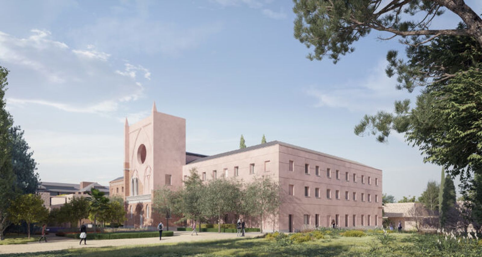 Proyecto de reconstrucción del Noviciado de las damas apostólicas, en Chamartín