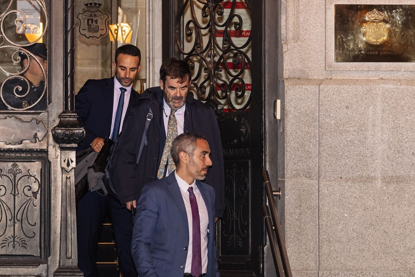 El presidente suplente del CGPJ, Vicente Guilarte a su salida de un pleno extraordinario del CGPJ, el pasado 6 de noviembre