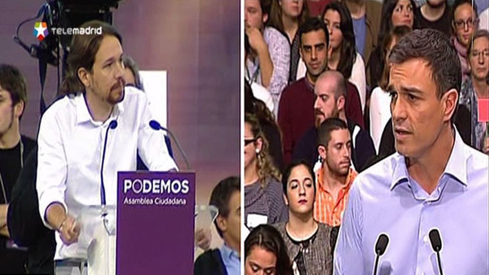 Pablo Iglesias y Pedro Sánchez