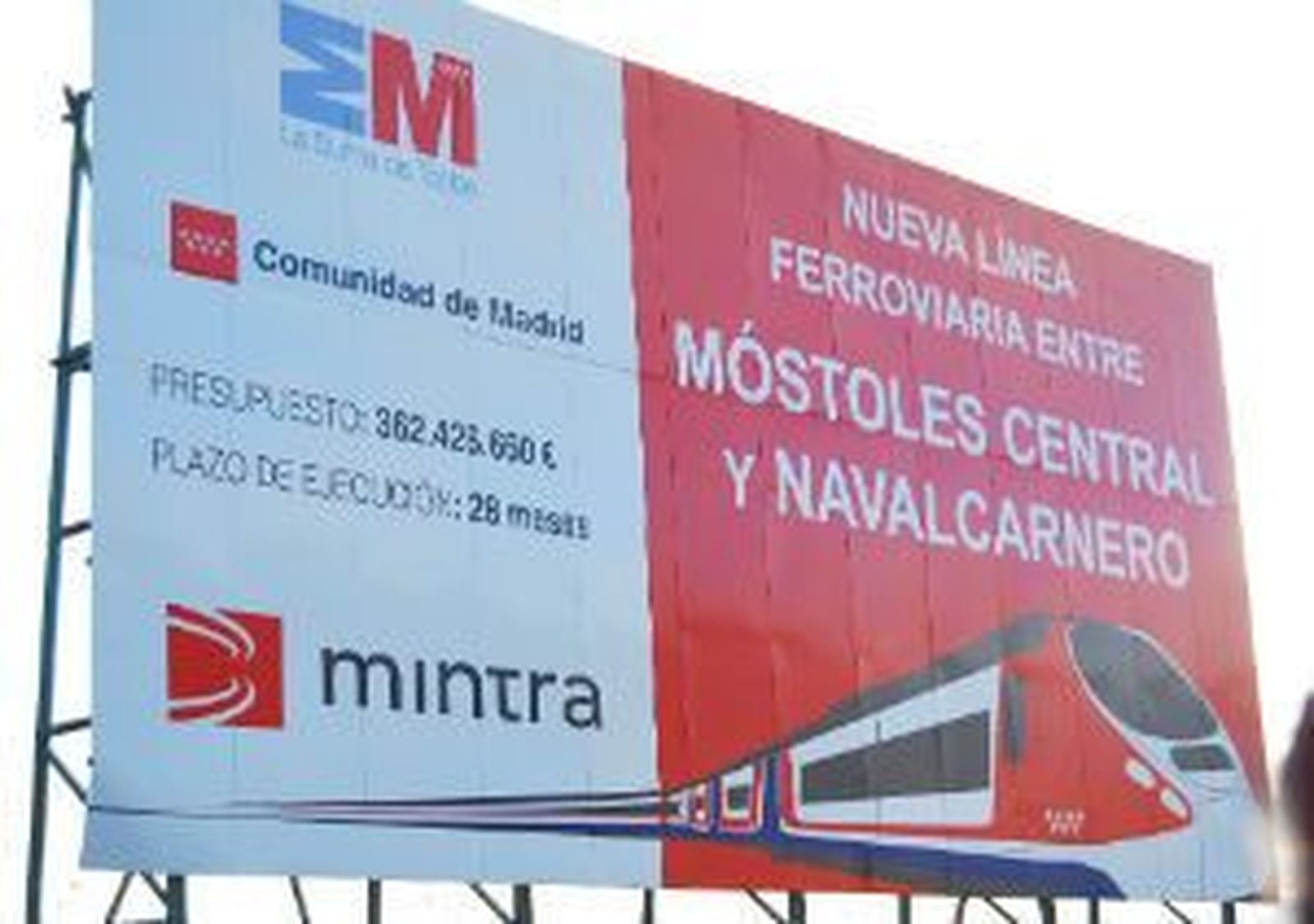 La Comunidad acusa de "paripé" y "postureo" al Ministerio de Transportes por el tren de Mostoles-Navalcarnero