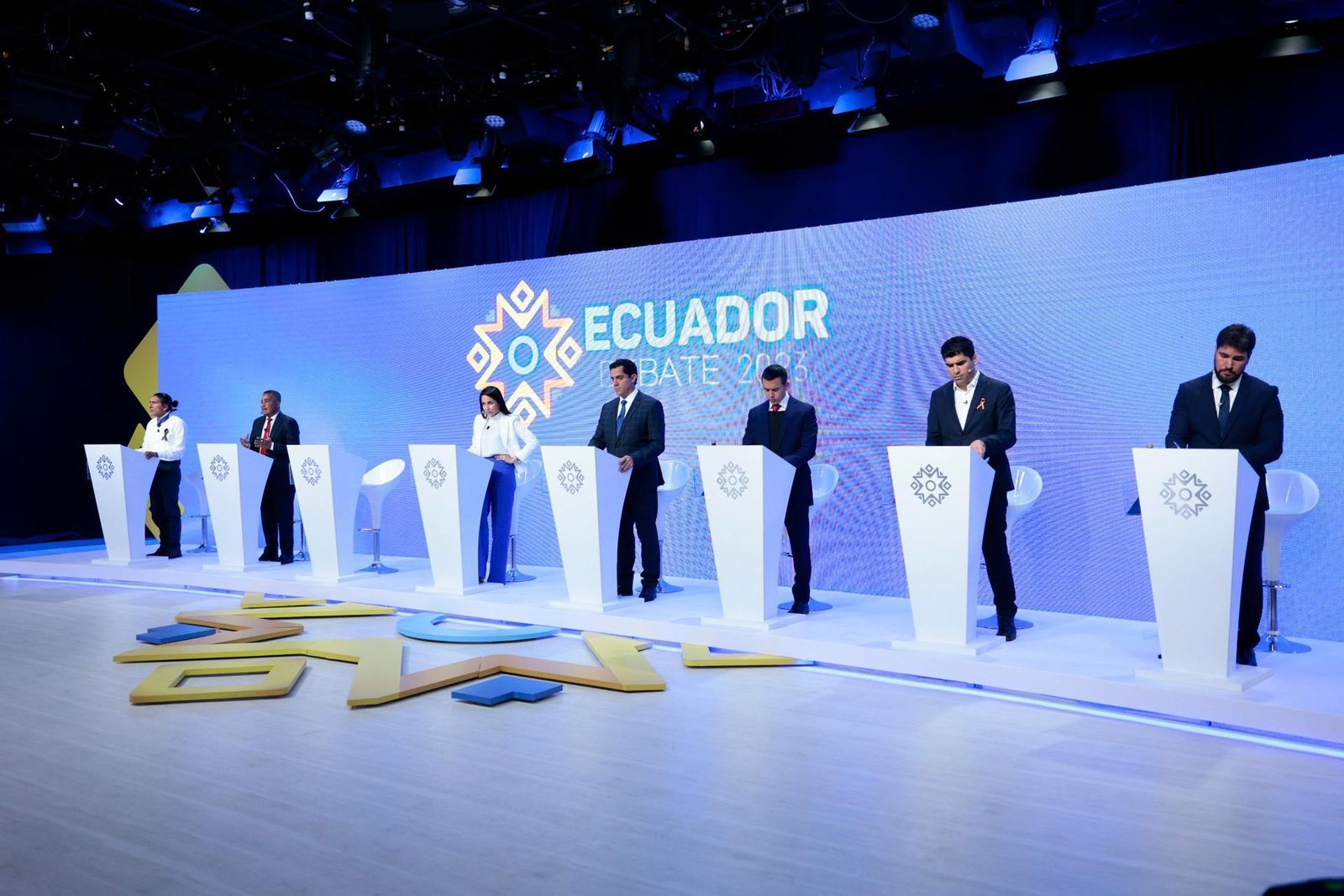 Villavicencio, el gran ausente en el debate presidencial de las elecciones de Ecuador