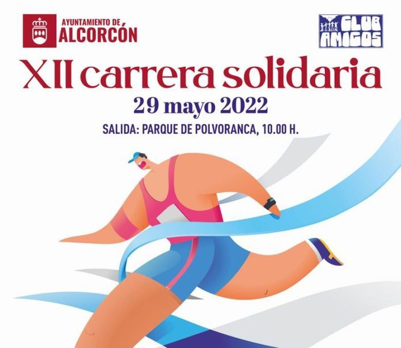 Cartel anunciador de la Carrera Solidaria por la Inclusión del Club de Amigos