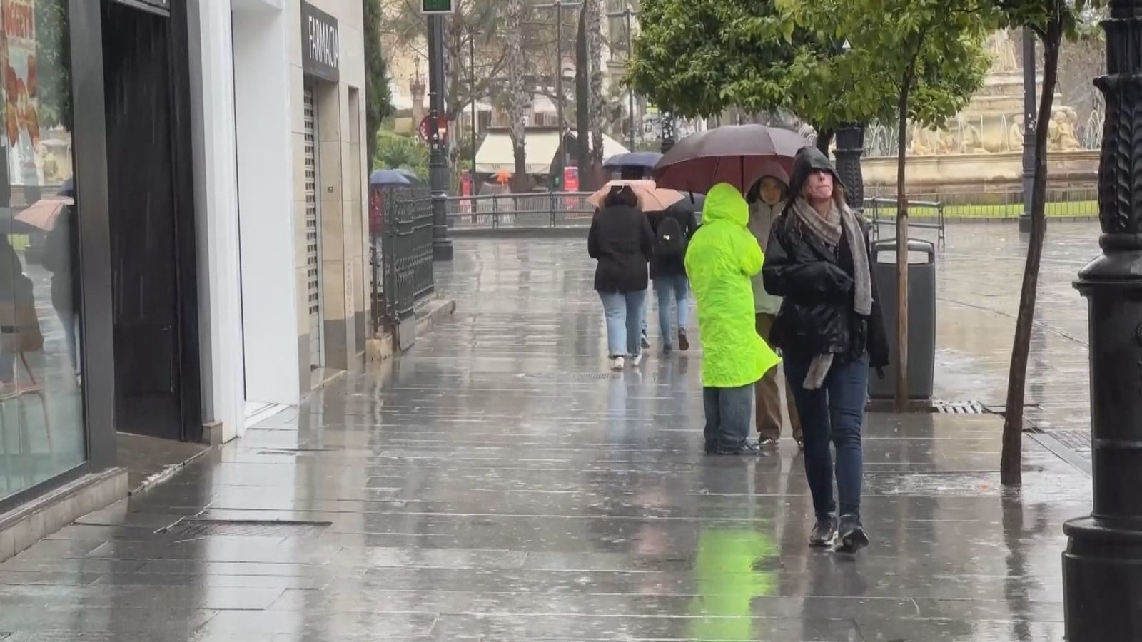 Lluvia en Madrid
