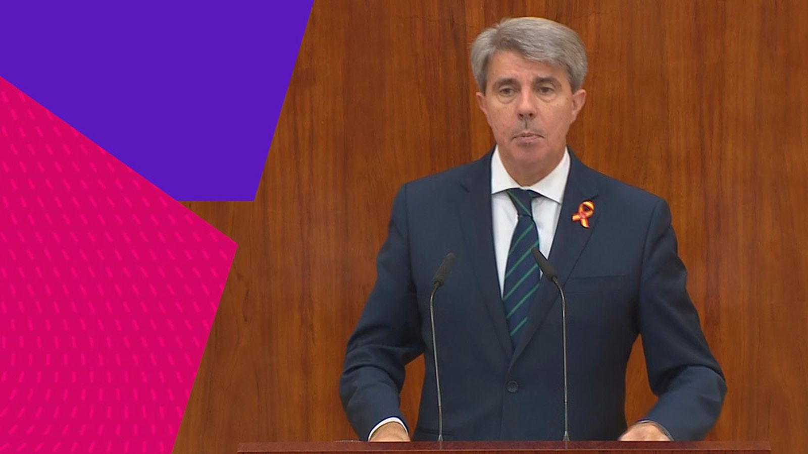 Ángel Garrido, en el discurso del Debate sobre el estado de la región