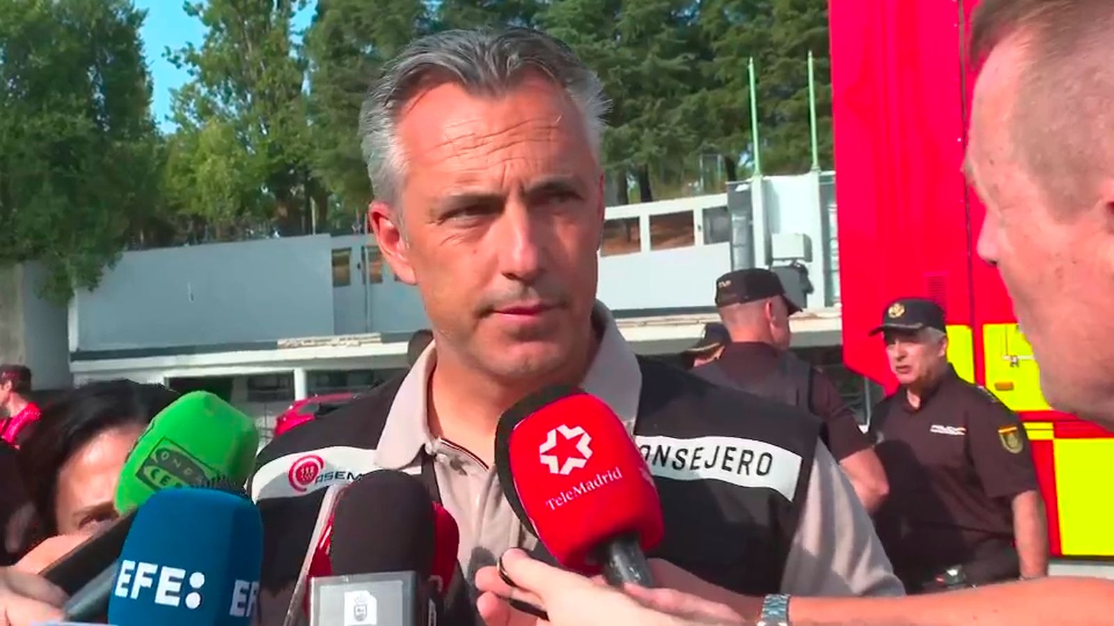 Carlos Novillo confirma que Madrid da por controlado el incendio de Tres Cantos
