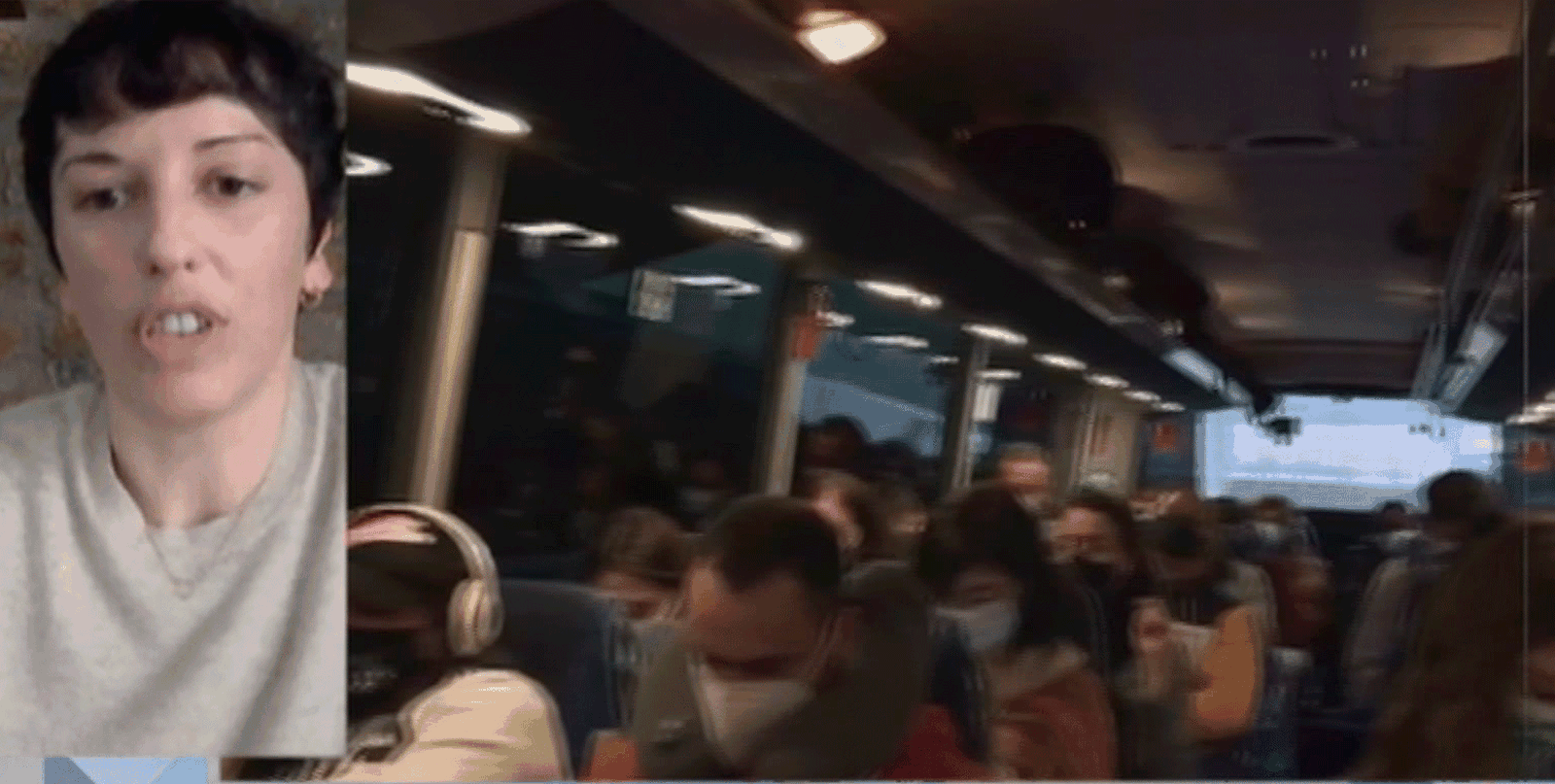 Los viajeros de autobuses que unen Madrid y el norte de España se quejan de "aglomeraciones y falta de desinfección"