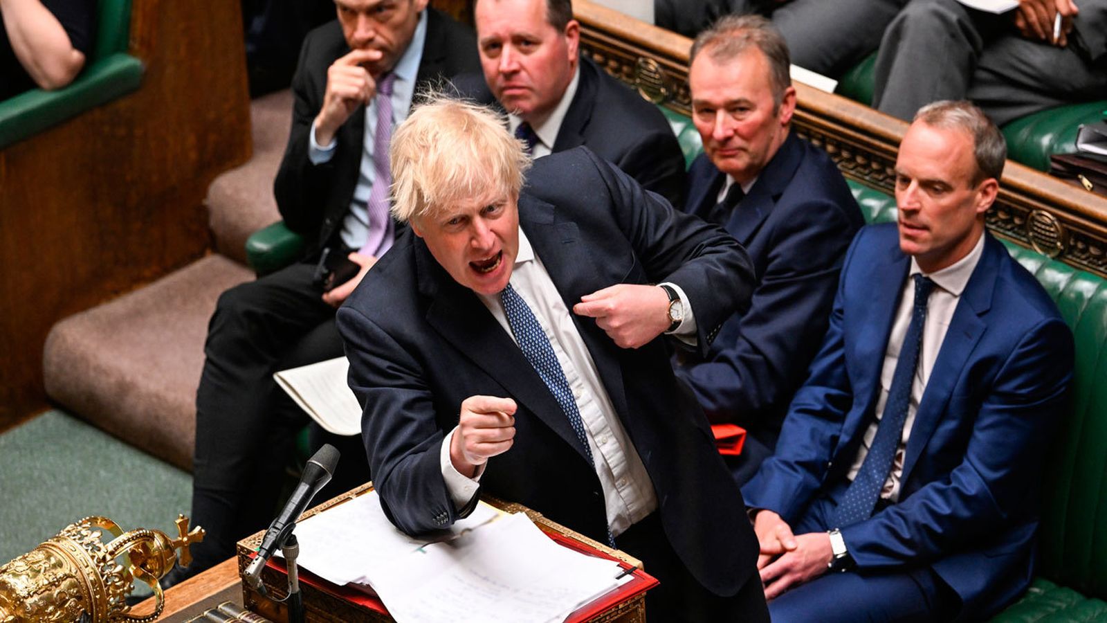 Boris Johnson en la Cámara de los Comunes