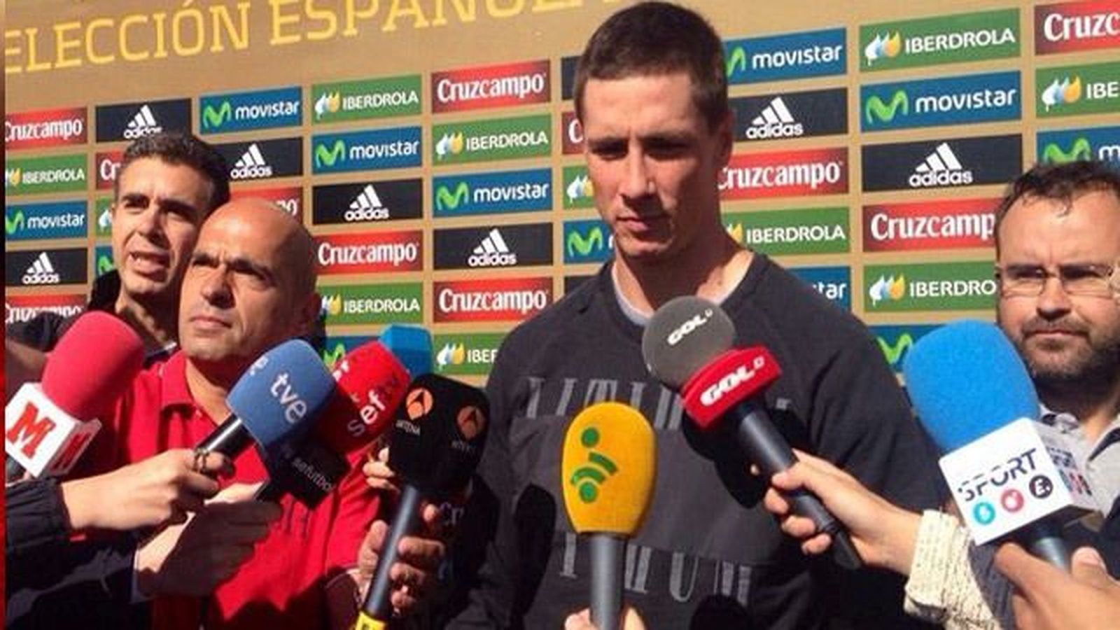 Concentración de Fernando Torres con la Selección Española