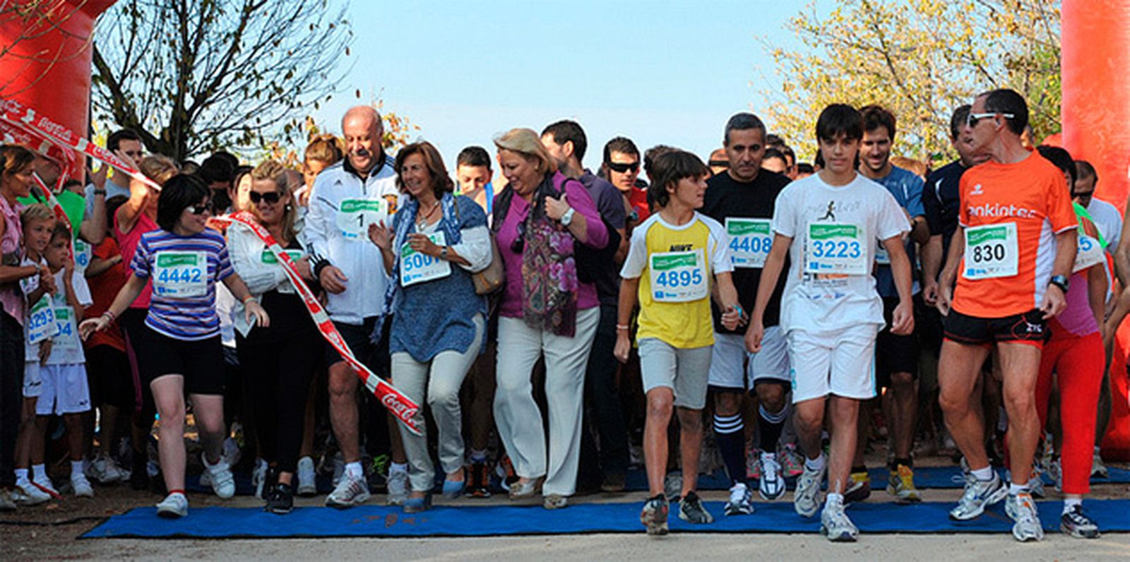 Imagen de la I edición de la Carrera Down Madrid, apadrinada por Vicente del Bosque