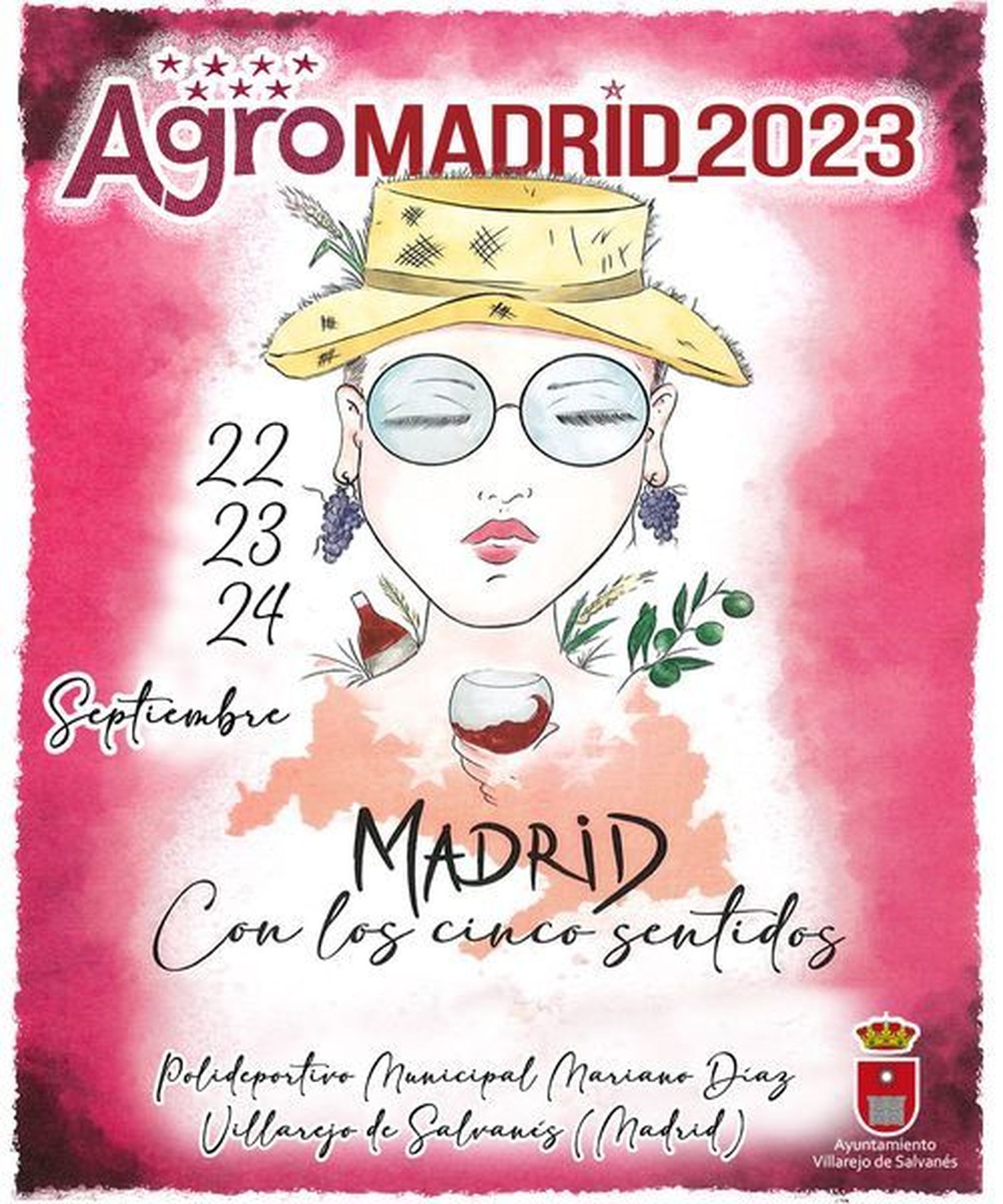 Cartel de Agromadrid, en Villarejo de Salvanés