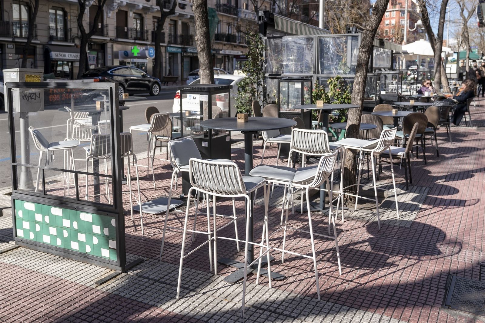 Terraza de la calle Ponzano