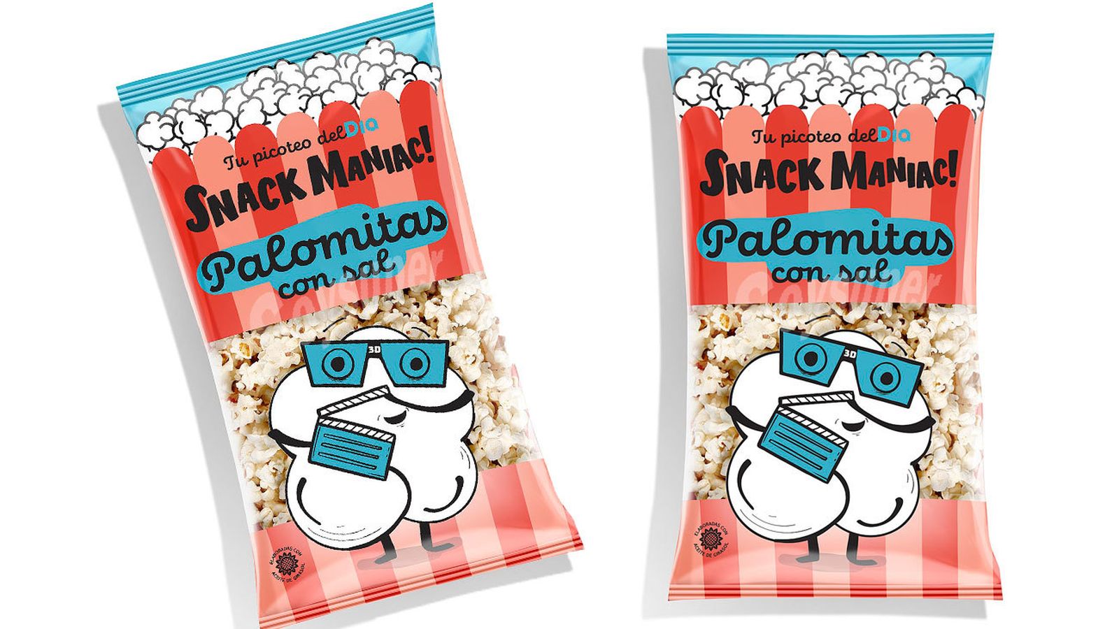 Piden retirar un lote de palomitas de marca Día por no advertir que contiene proteínas de leche