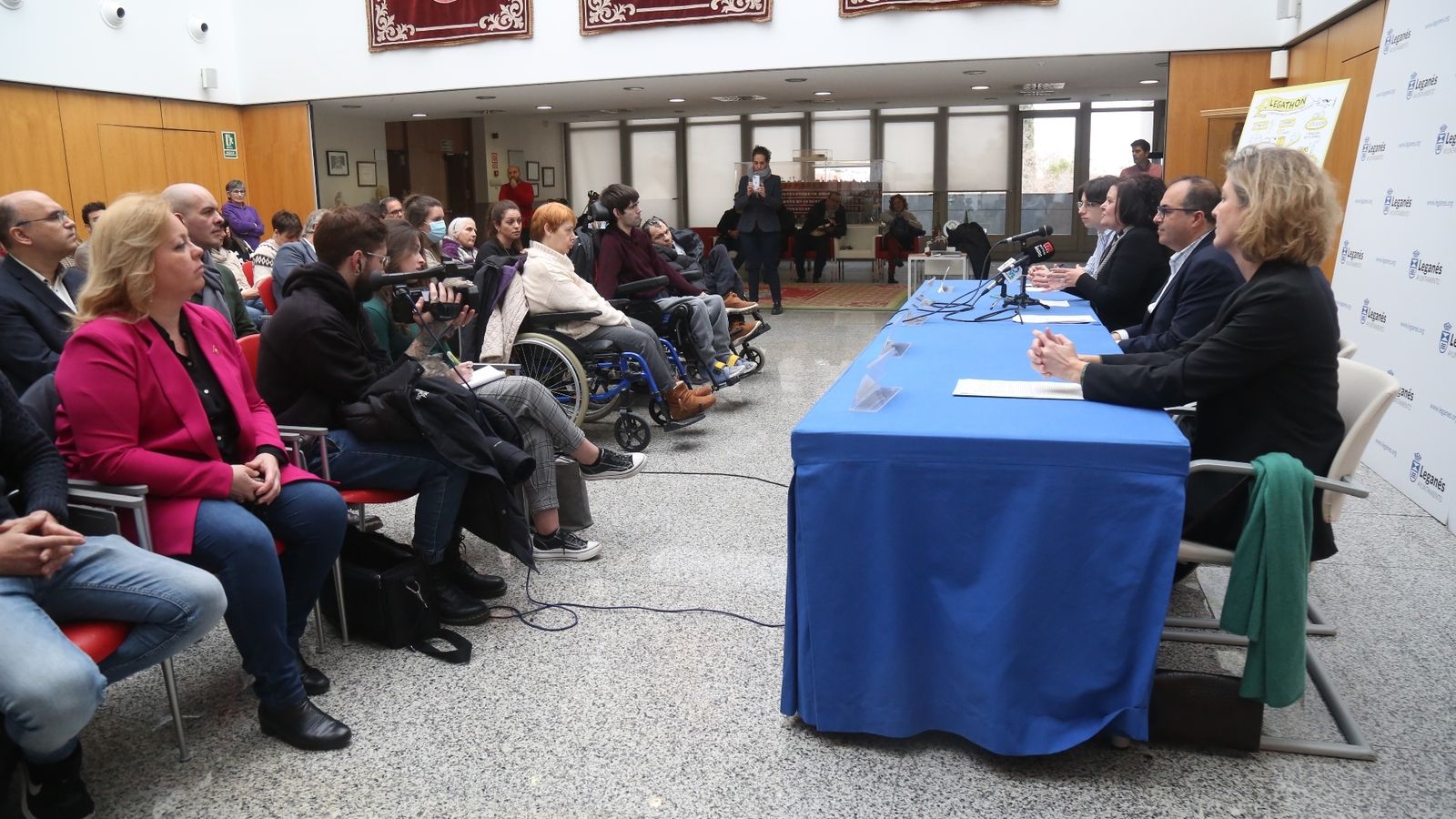 Presentación del 'Legathon', en Leganés
