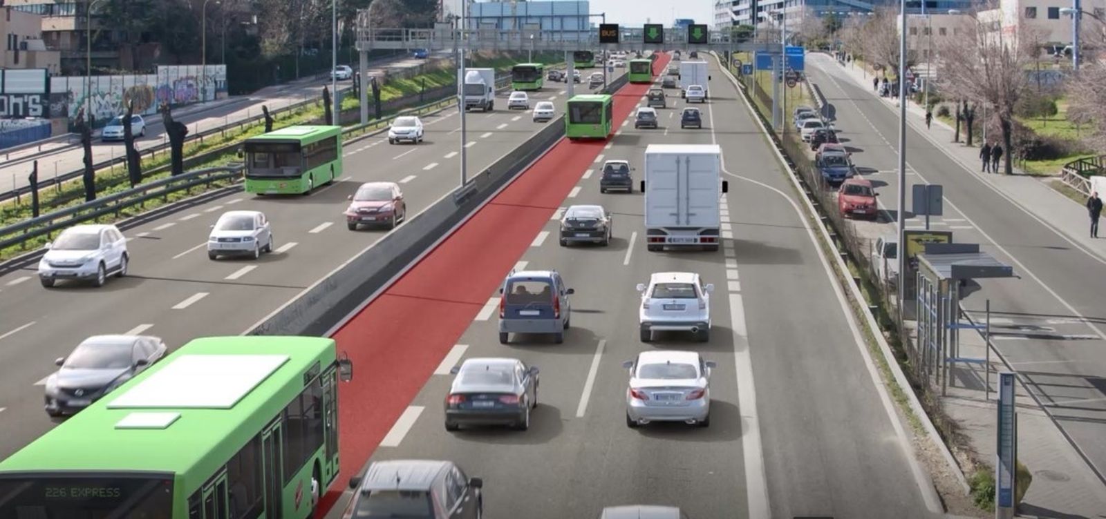 Bus Vao en la A-2