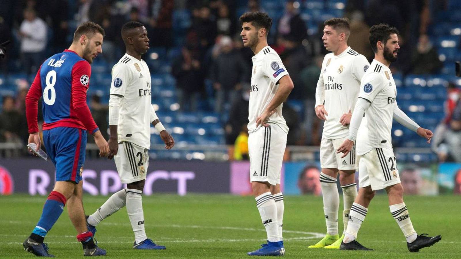 El CSKA golea al Real Madrid (0-3)