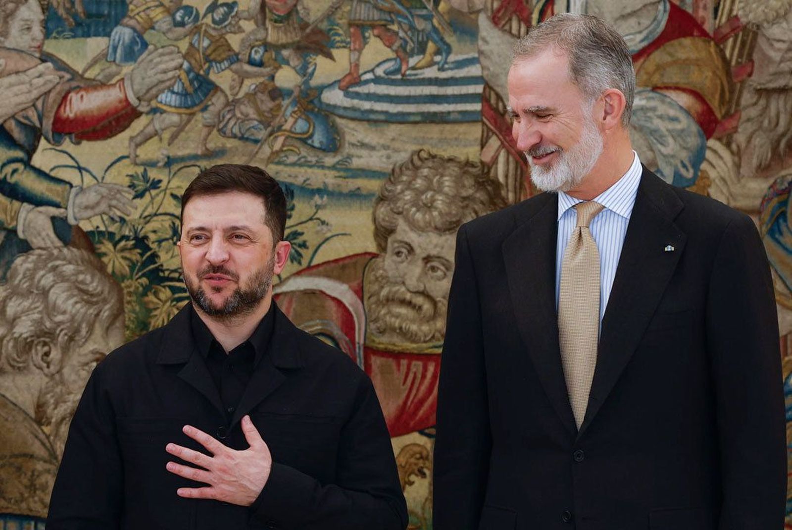El Rey recibe a Zelenski en La Zarzuela