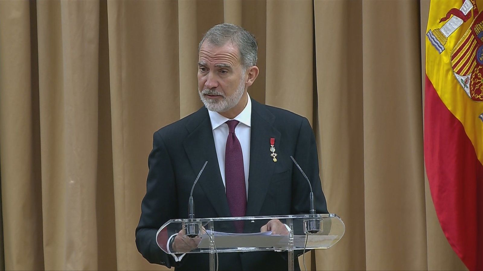 El Rey renueva en el Congreso su compromiso con la democracia: "La Corona estará siempre a su servicio"