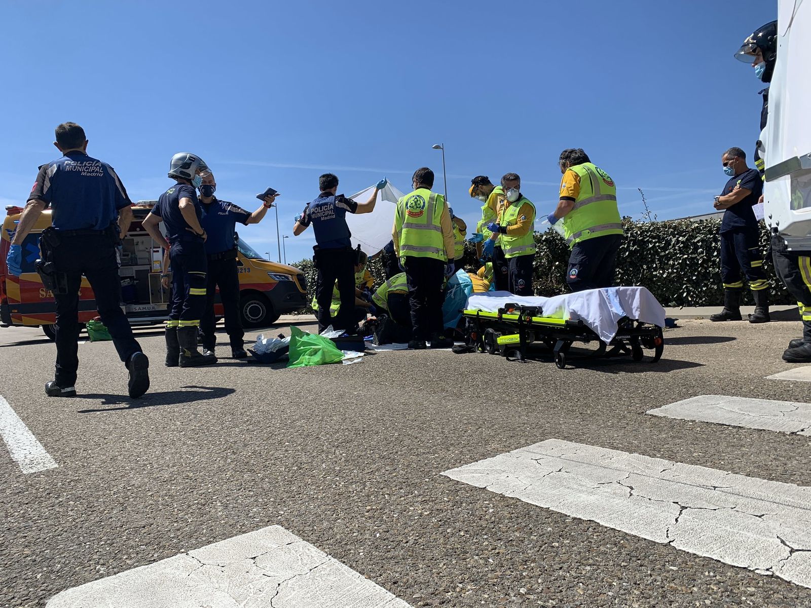 Atropello en Valdebebas