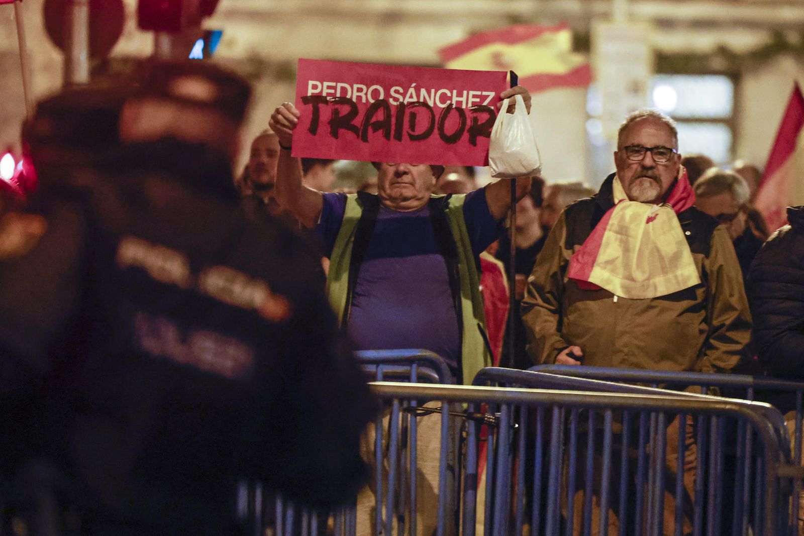 Prostestas en la calle Ferraz