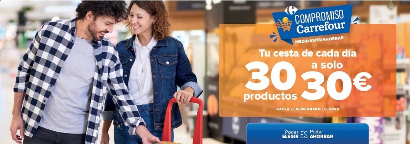 30 productos a 30 euros, así es la cesta que ha lanzado Carrefour
