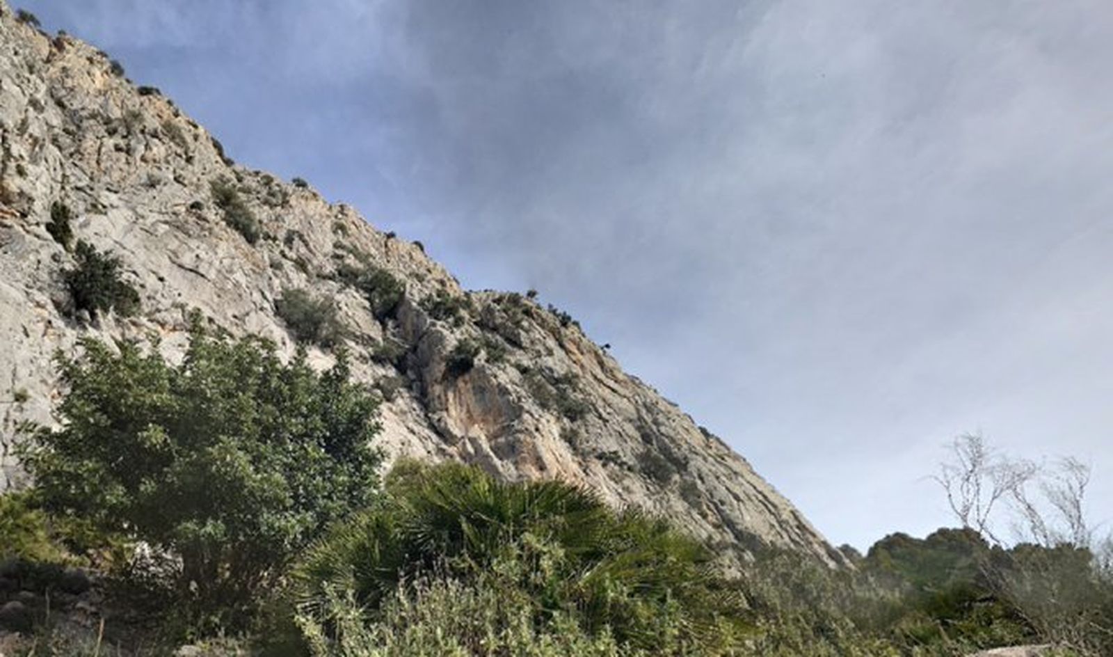 Zona donde se ha producido el accidente de escalada