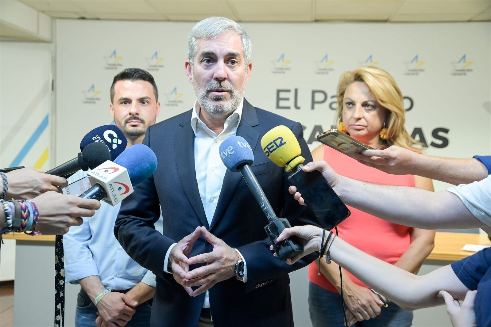 El secretario general nacional de Coalición Canaria (CC), Fernando Clavijo