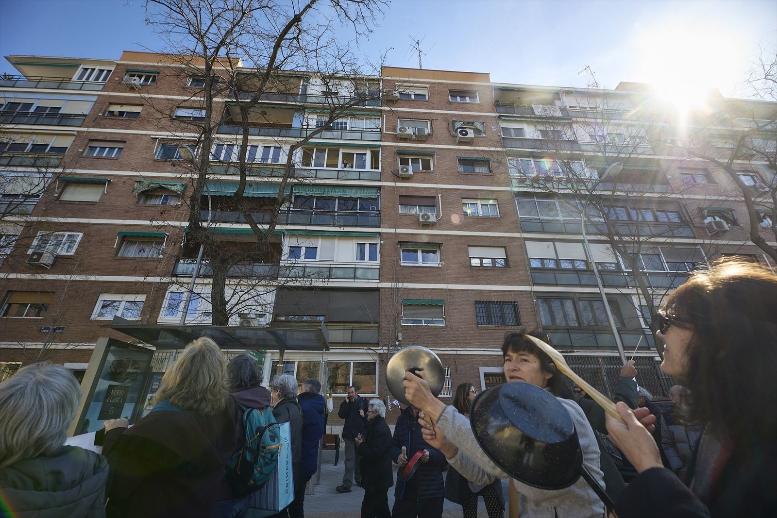 Imagen de archivo de vecinos de Puerta del Ángel manifestándose contra la especulación urbanística