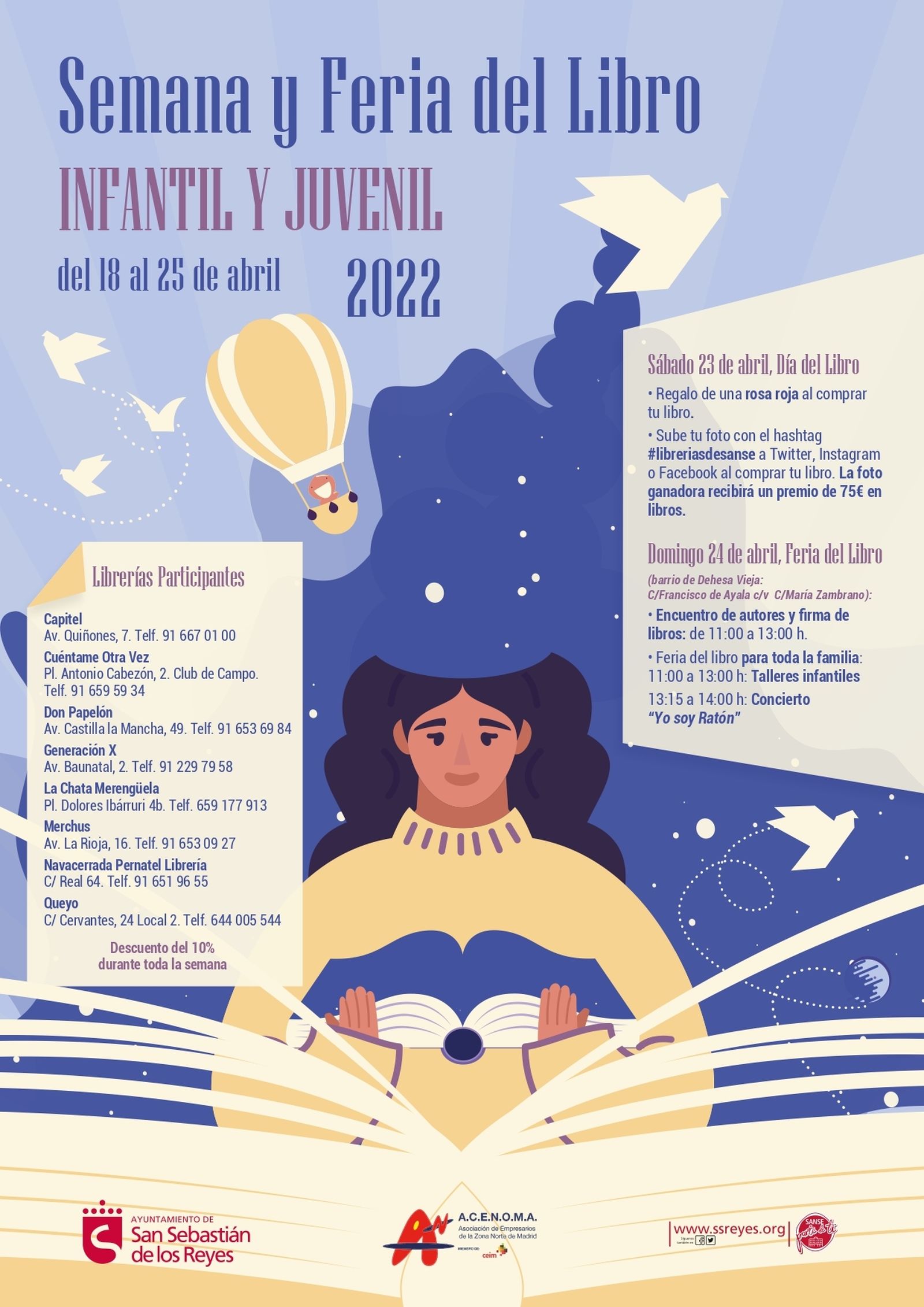 Cartel de la Feria del Libro de San Sebastián de los Reyes