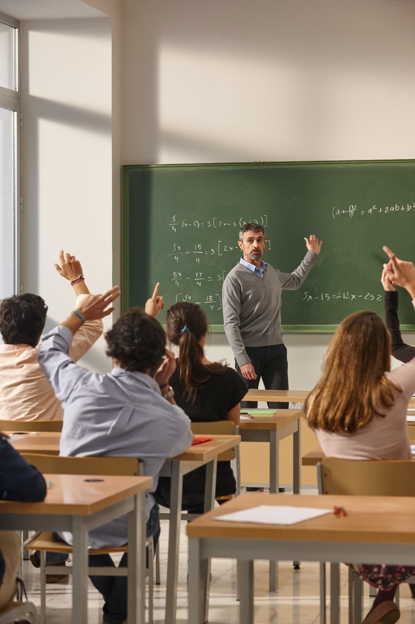 Interior de un aula escolar