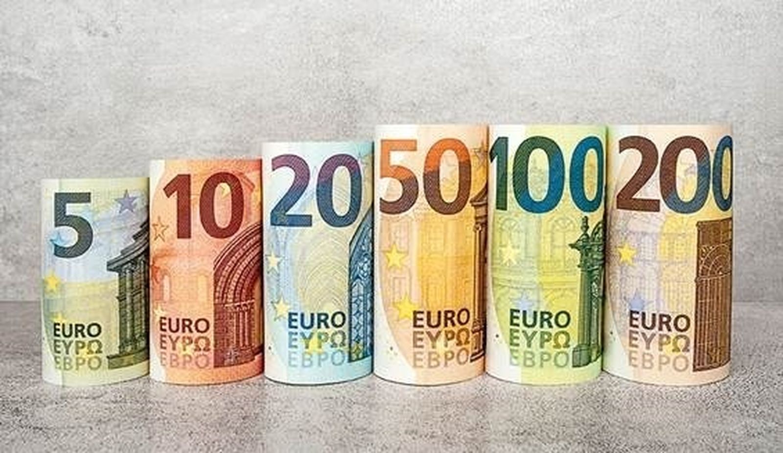 Billetes en euros de la serie Europa
