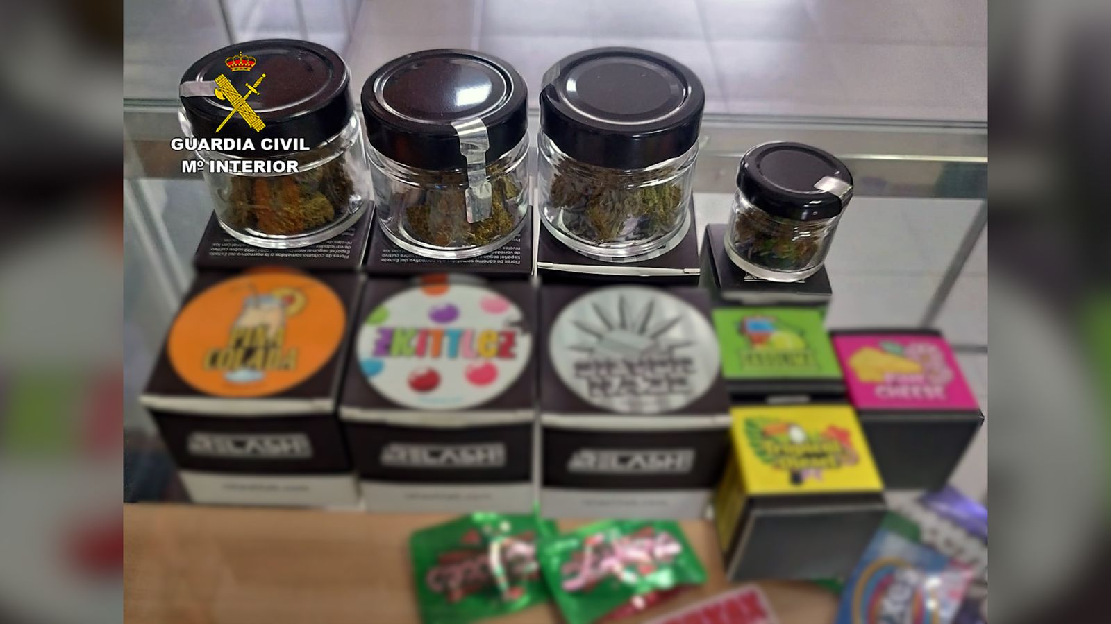 Desmantelada una organización que vendía marihuana en envoltorios de golosinas