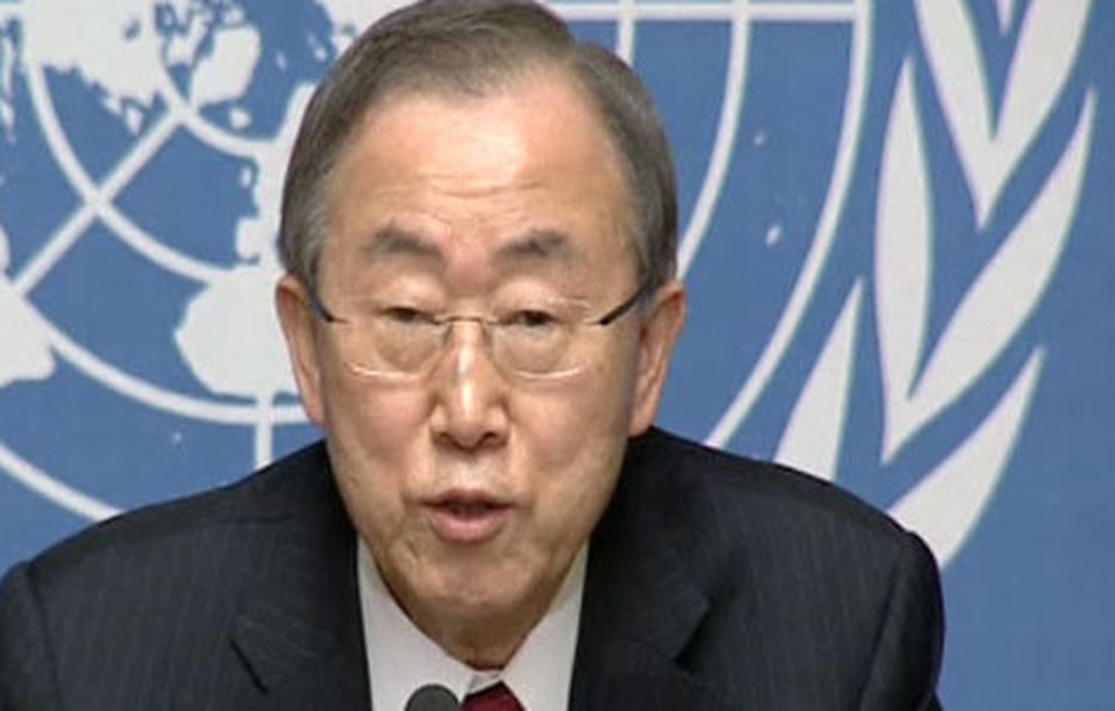 El secretario general de las Naciones Unidas, Ban Ki moon