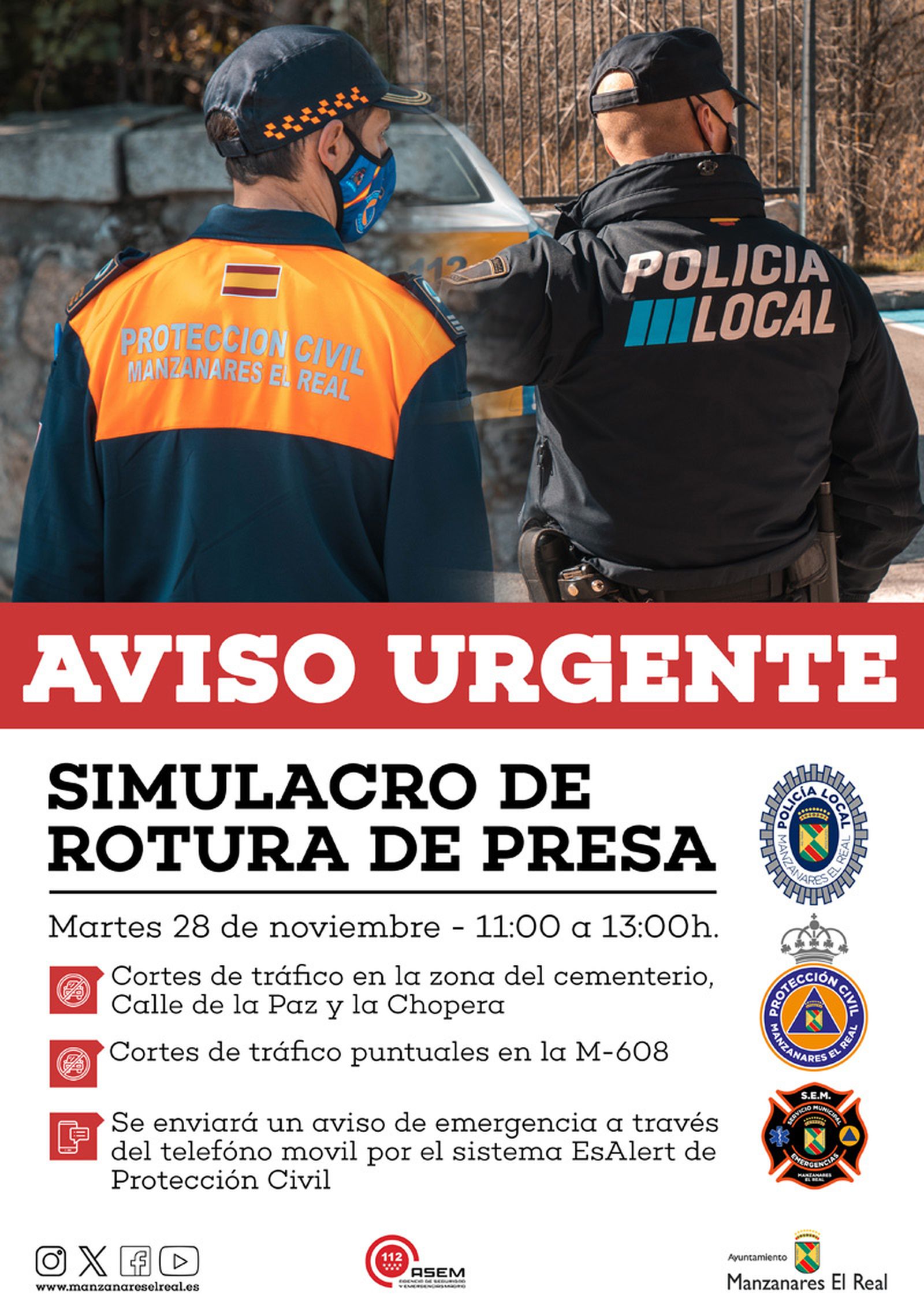 Servicios de seguridad y emergencia de Manzanares El Real