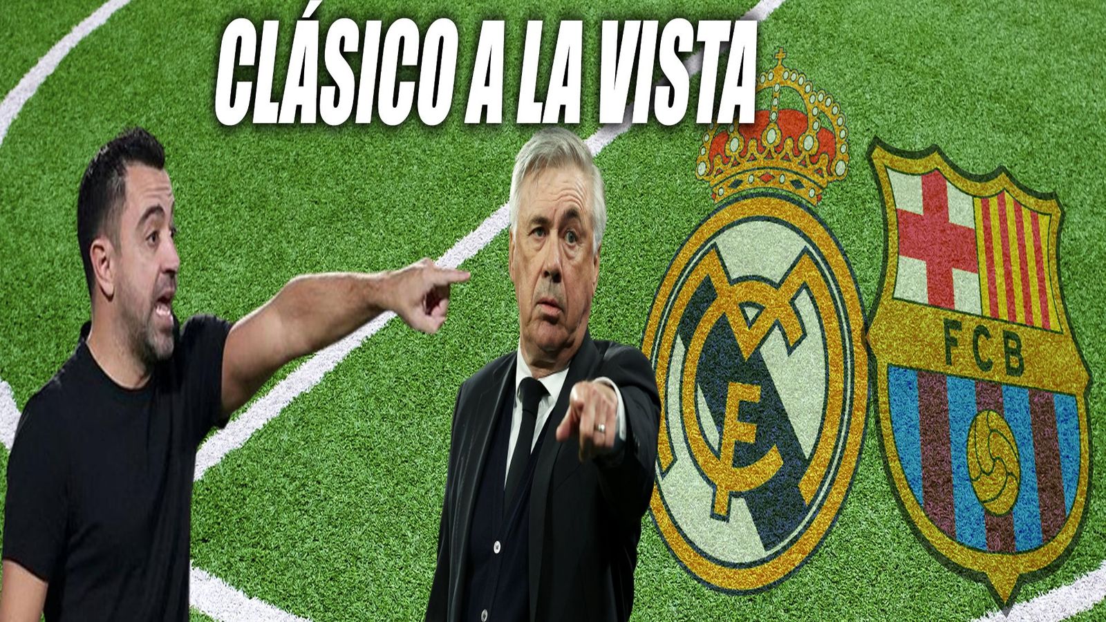 Xavi y Ancelotti