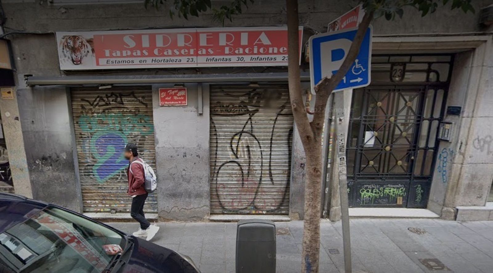 Sidrería de Chueca donde tuvo lugar el suceso