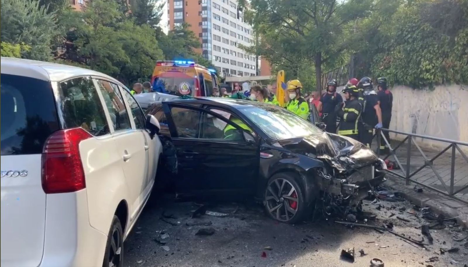 Accidente en la calle Sinesio Delgado