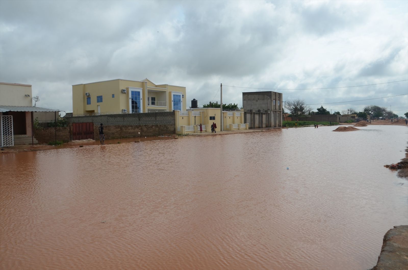 Imagen de archivo de una aldea inundada en Maradi, en Níger