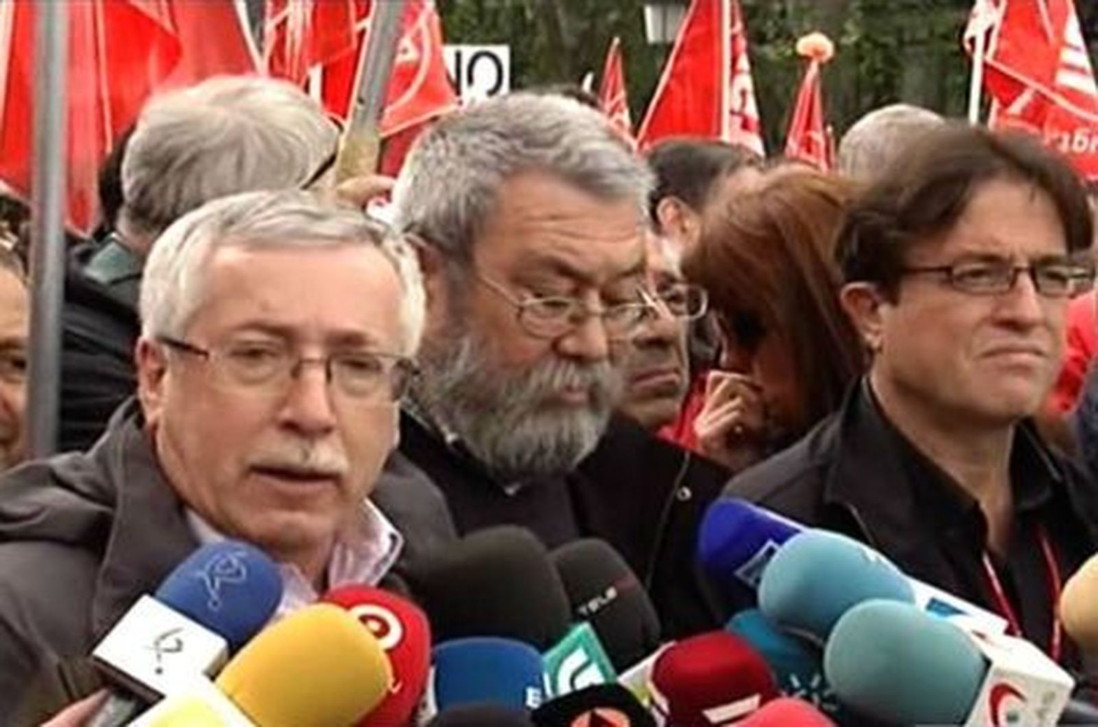 UGT y CC.OO. se vuelcan contra la reforma laboral  y los recortes en la manifestación de Madrid
