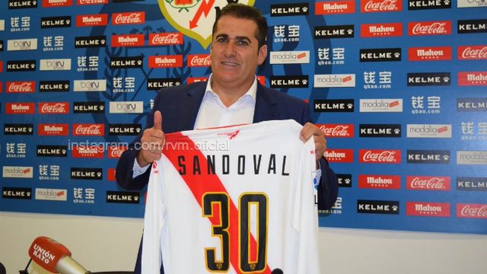 Sandoval: "Mi ambición y mi reto es subir al Rayo a Primera"