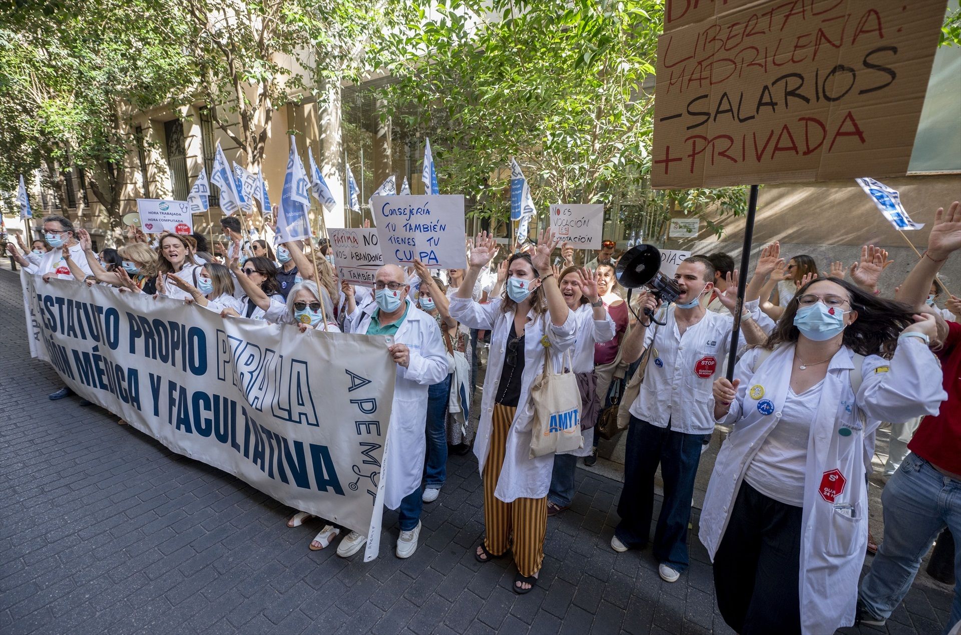 Arranca este miércoles el primer periodo de paros de los médicos de Madrid