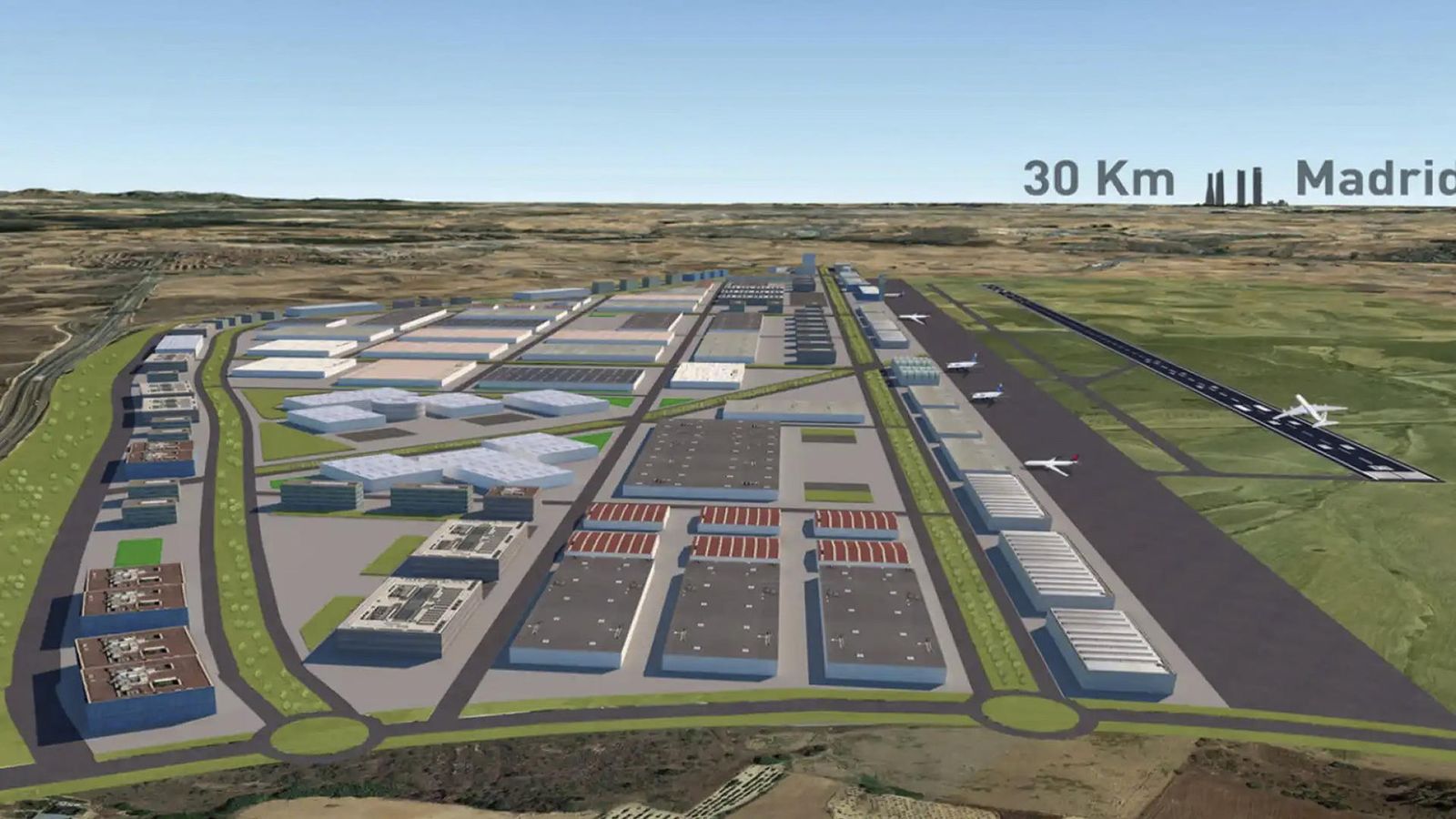 Recreación  del aeropuerto Air City Madrid Sur