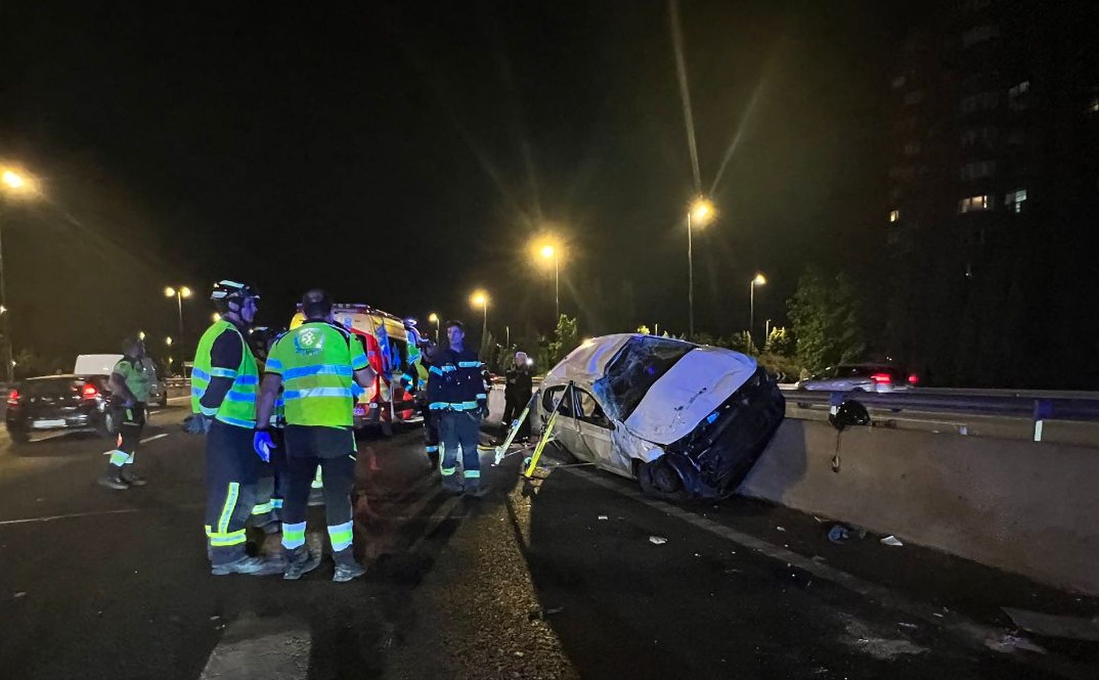Accidente en la M-30